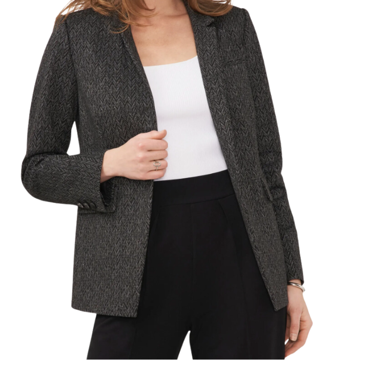 Herringbone Knit Blazer